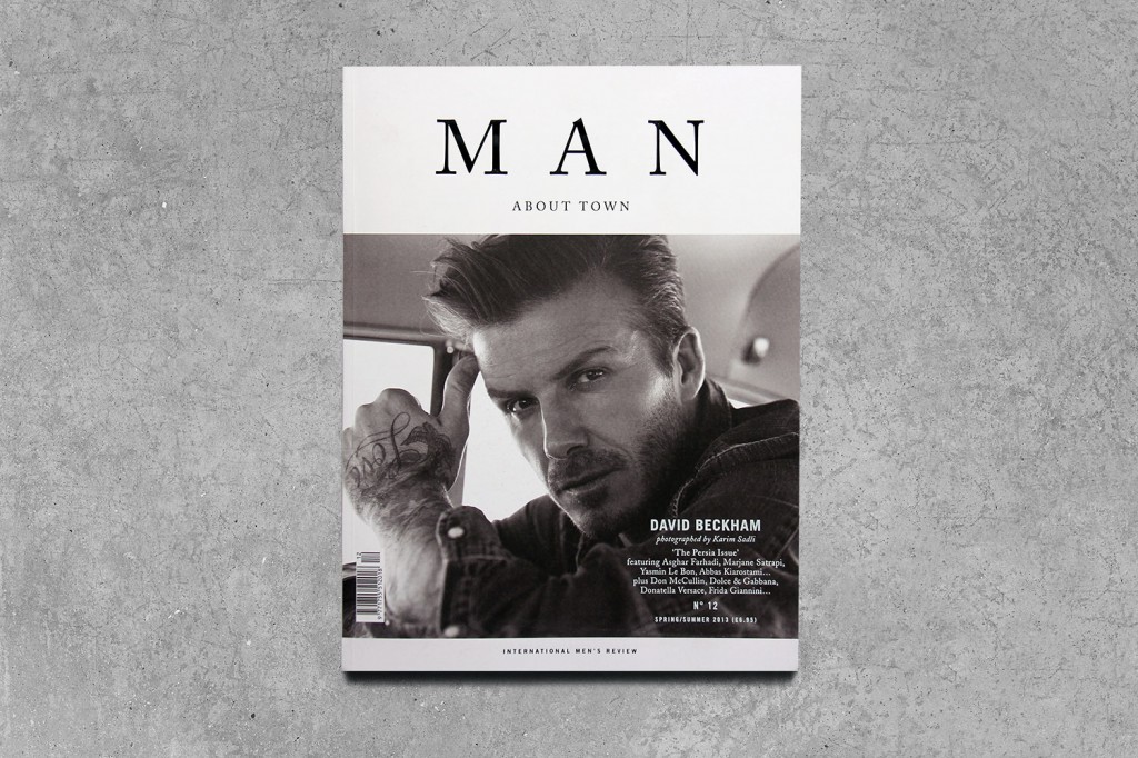 Man about town cover with David Beckham